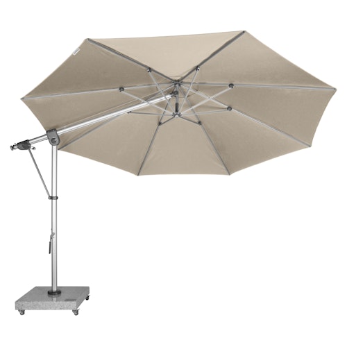 doppler Pendelschirm EXPERT 350, Aluminium Silber / 100 % Polypropylen 220 g/m²