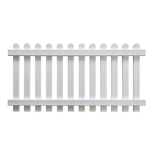 GroJa  BasicLine Gartenzaun weiß, Höhe: 90cm x Breite 180cm  Element Kunststoff gerade 