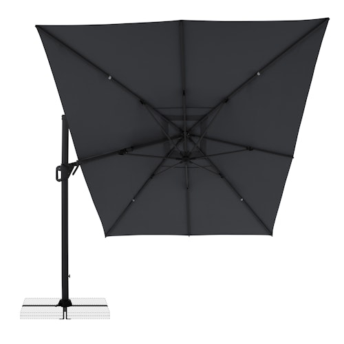 doppler Pendelschirm LIFE 300 x 400 Side, Aluminium Anthrazit / 100 % Polyester 180 g/m² 