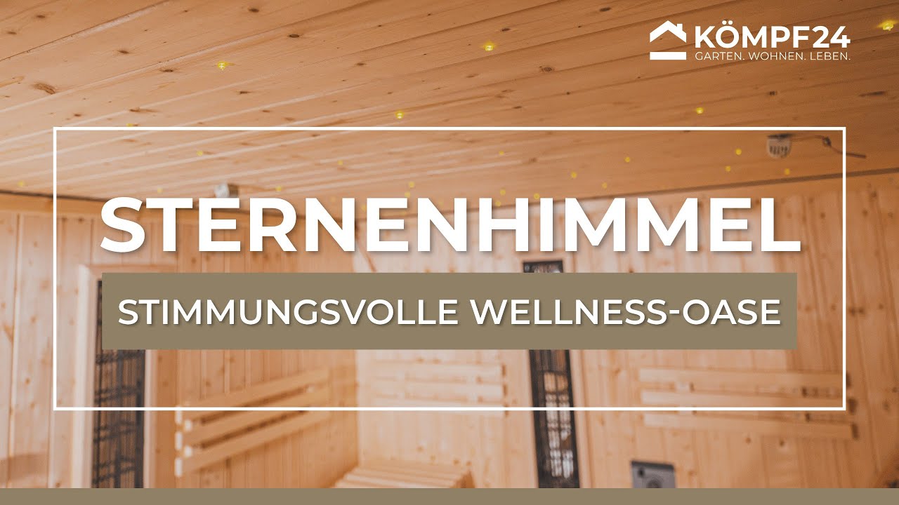 Karibu Sternenhimmel mit Funksteuerung für Innensaunen