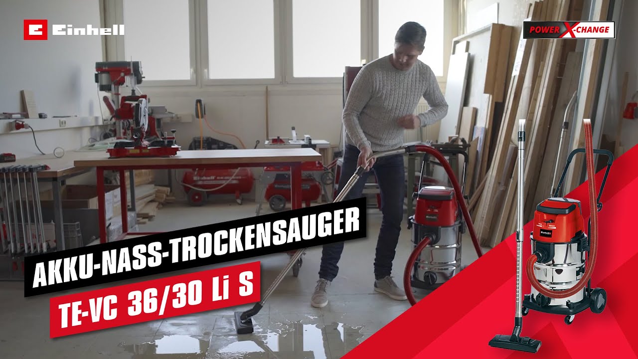 Einhell Akku-Nass-Trockensauger TE-VC 36/30 Li S-Solo 2347140