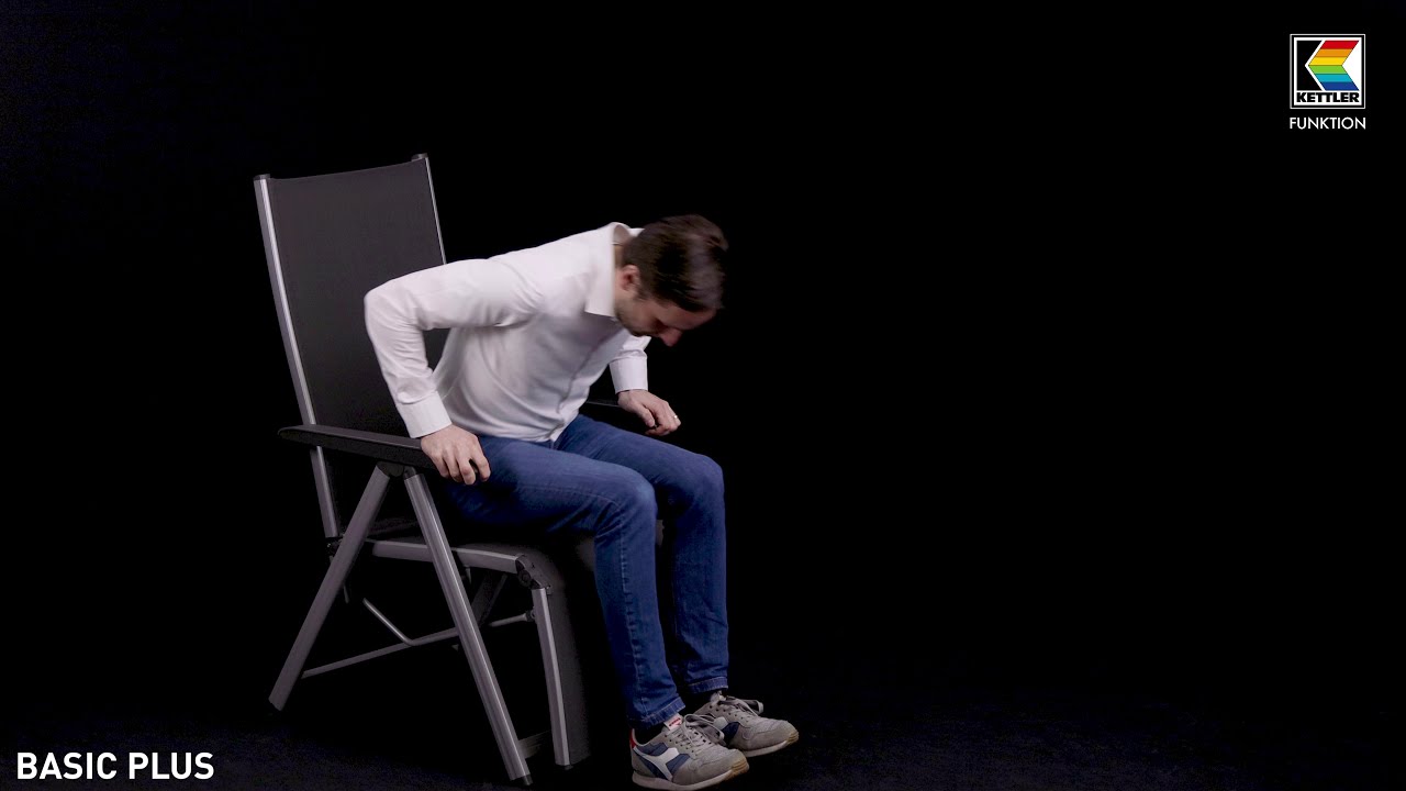 Kettler Relaxsessel BASIC PLUS, Aluminium Silber / Outdoorgewebe Anthrazit