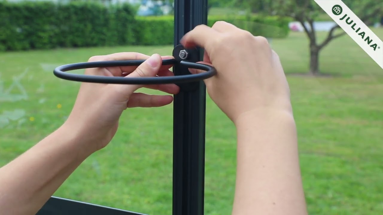 Juliana Pflanzentopfhalter integrierbar im Profilsystem