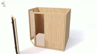 Karibu Multifunktions-Sauna Ava inkl. Infrarotstrahler mit Eckeinstieg 68 mm inkl. gratis Sauna-Zubehörset im Wert von 234,94 €