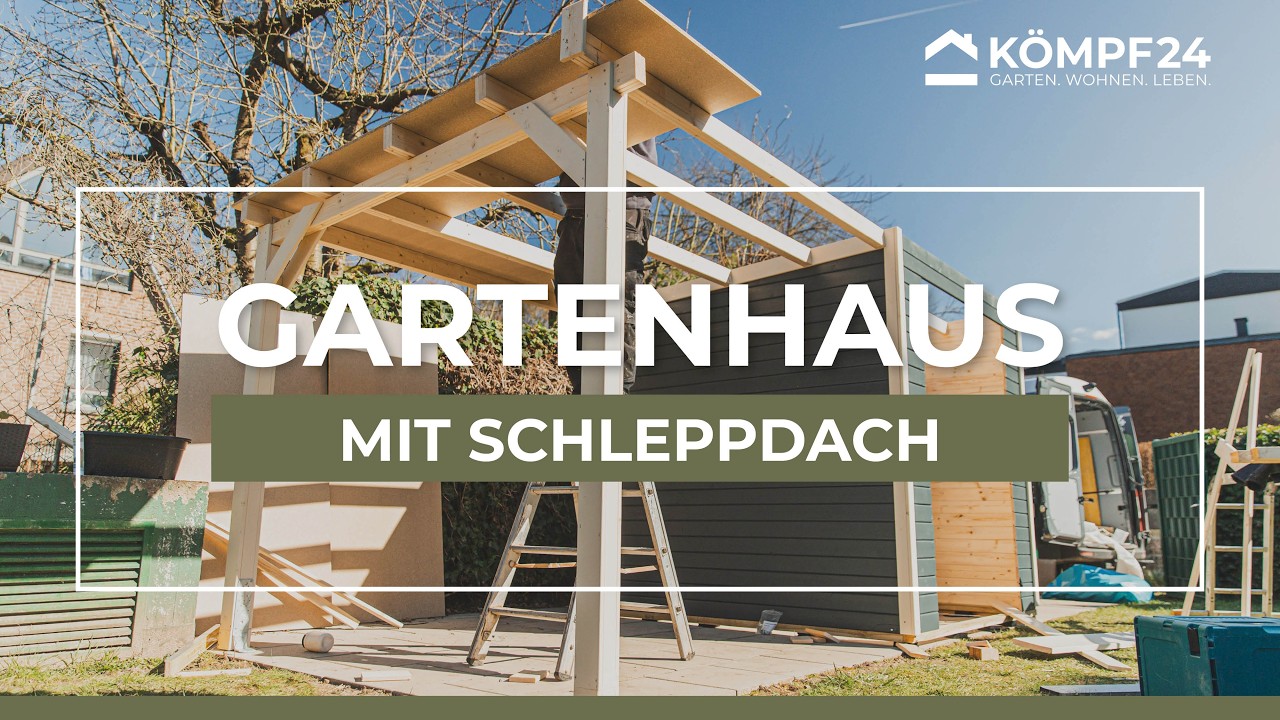 Karibu Woodfeeling Gartenhaus Askola 2/3/3,5/4/5/6 mit 280 cm Schleppdach