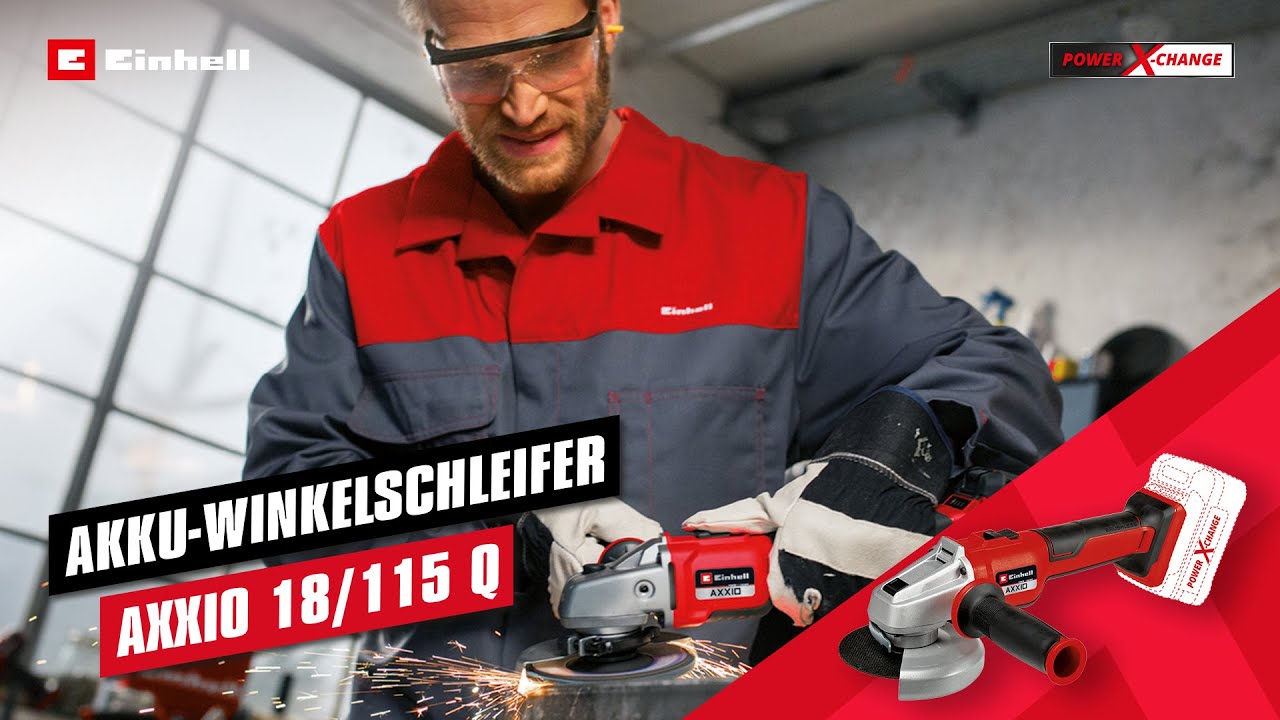 Einhell Akku-Winkelschleifer AXXIO 18/115 Q 4431150