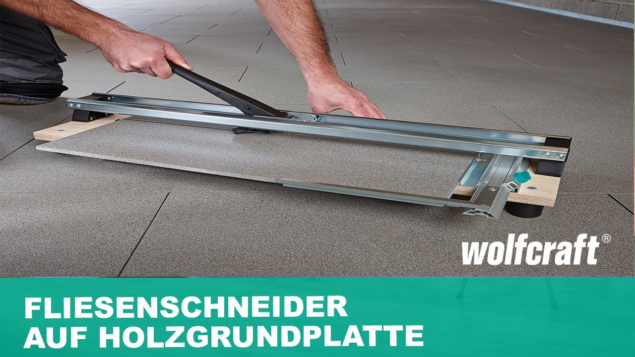 wolfcraft Fliesenschneider TC 610 W, Basisplatte aus Multiplex 5561000