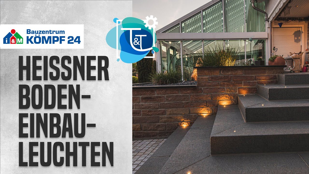 Heissner Starter-Set Smart WiFi-Set 5 Bodeneinbauspots mit Alexa-Steuerung