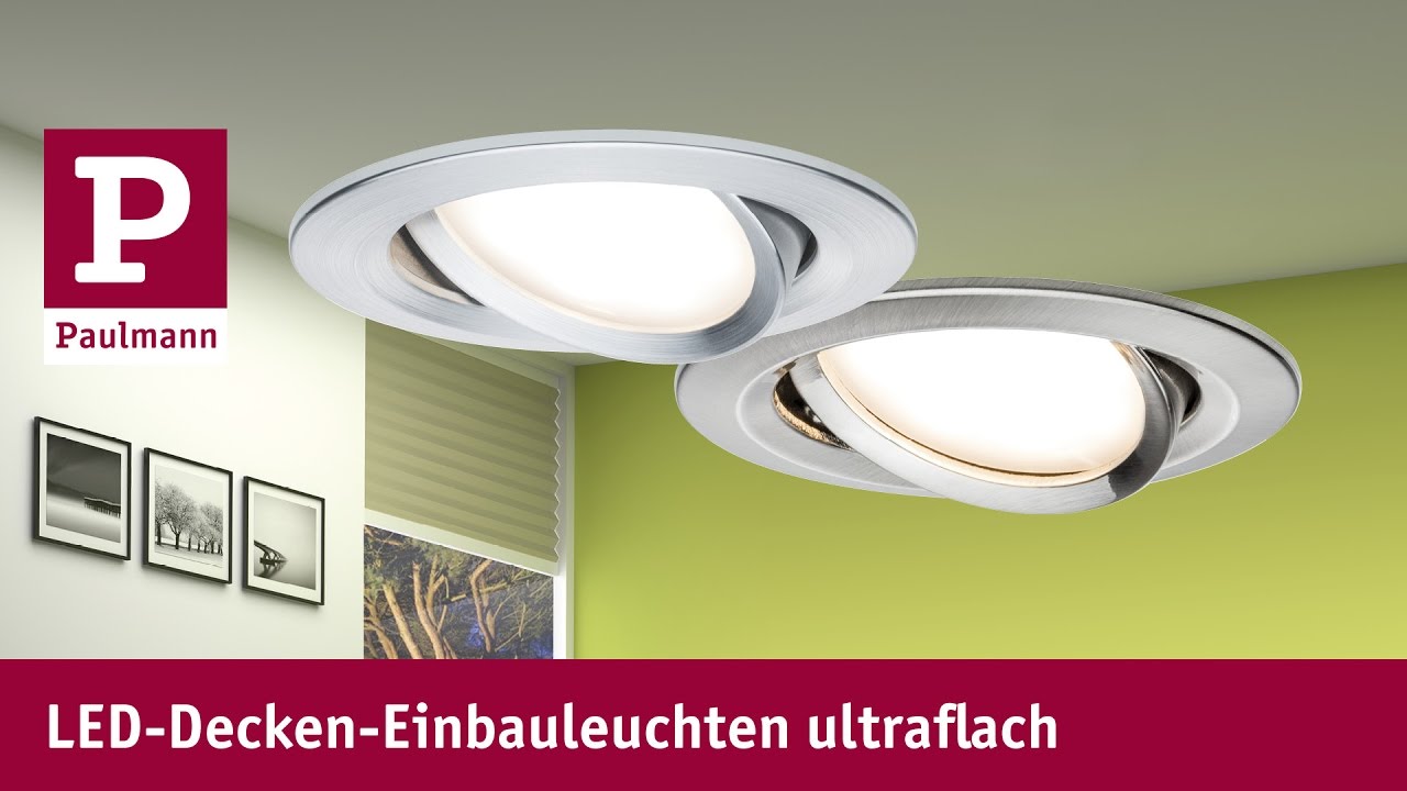 Paulmann Einbauleuchte Nova Coin LED 1x6,5W Alu eckig