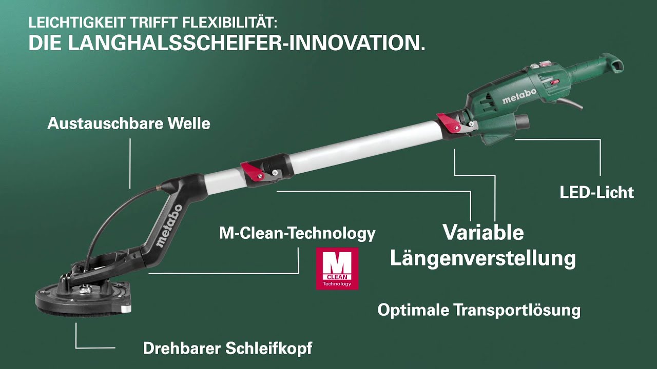 Metabo Langhalsschleifer LSV 5-225 Comfort