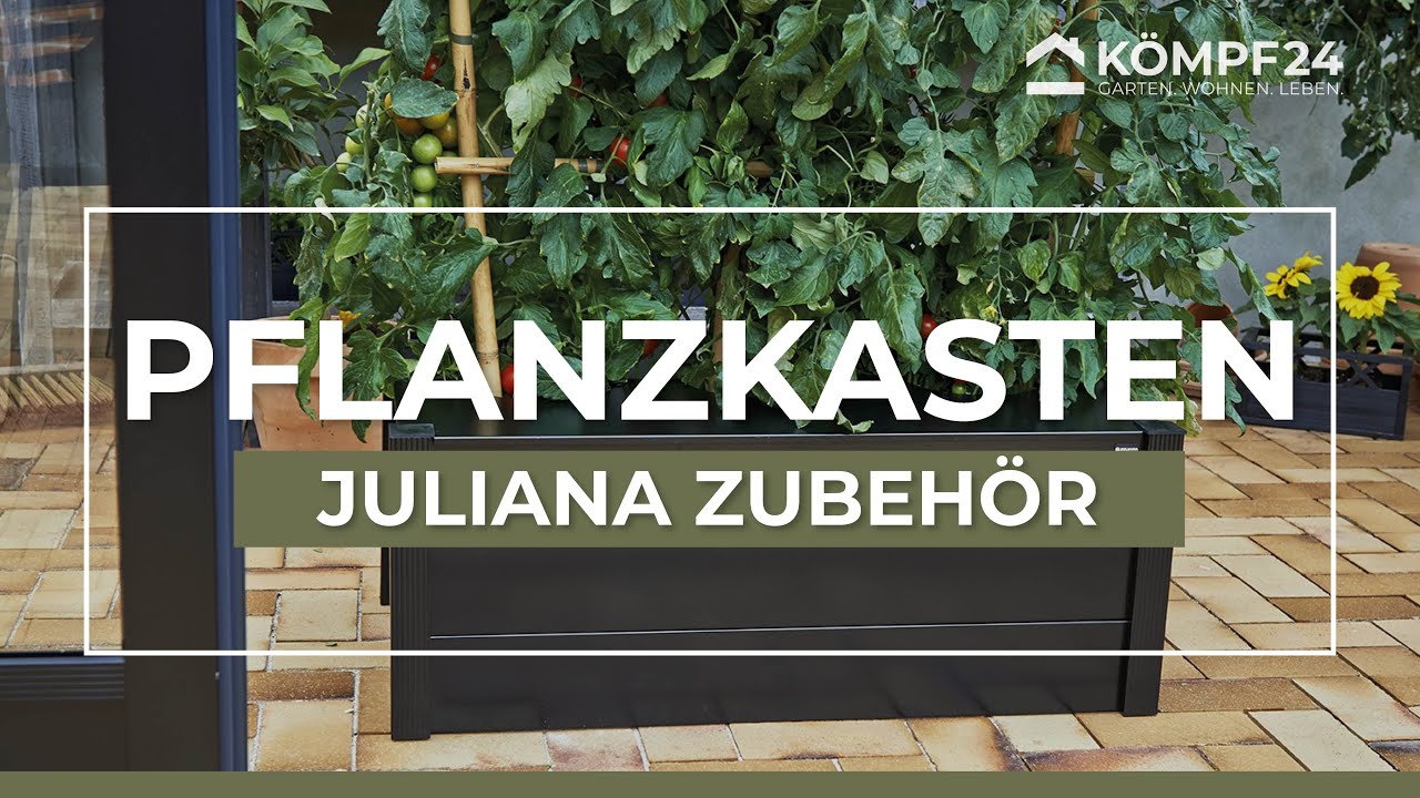 Juliana Pflanzkasten 95 x 55 x 37 cm schwarz ohne Boden