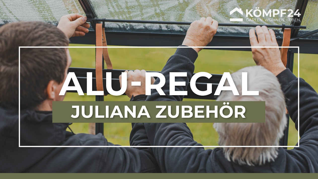 Juliana Aluregal schwarz 1 Sektion abnehmbar inkl. Lederaufhängung 36 x 15 x 5 cm