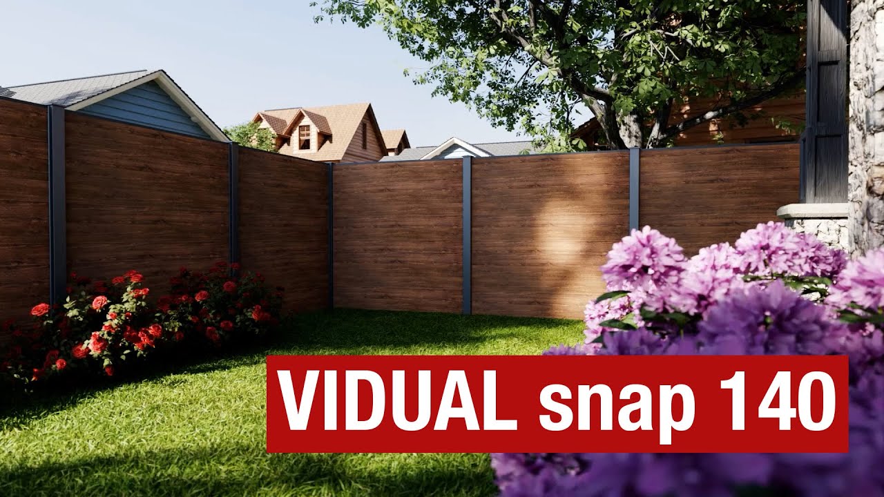 dz Alu Steckzaun-Komplettset VIDUAL Snap 140 zum Aufschrauben