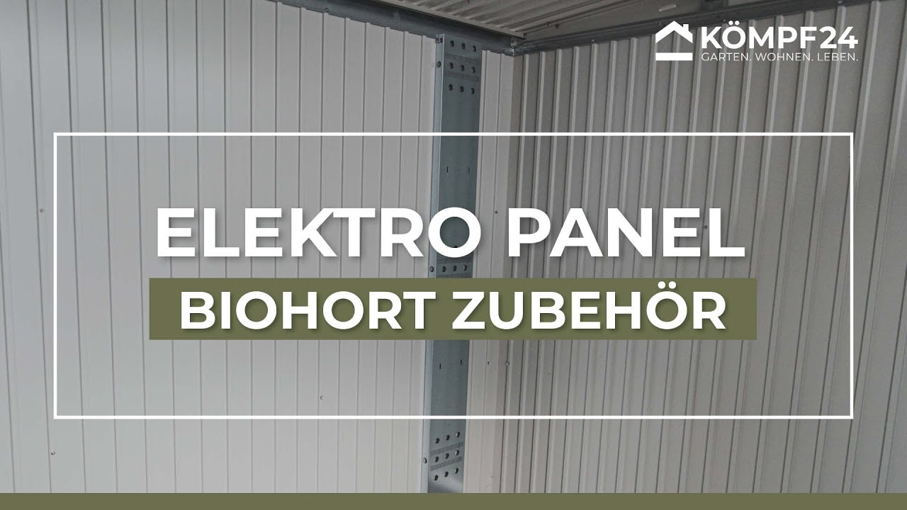 Biohort Elektro-Montagepanel für Gerätehaus AvantGarde, HighLine und Panorama