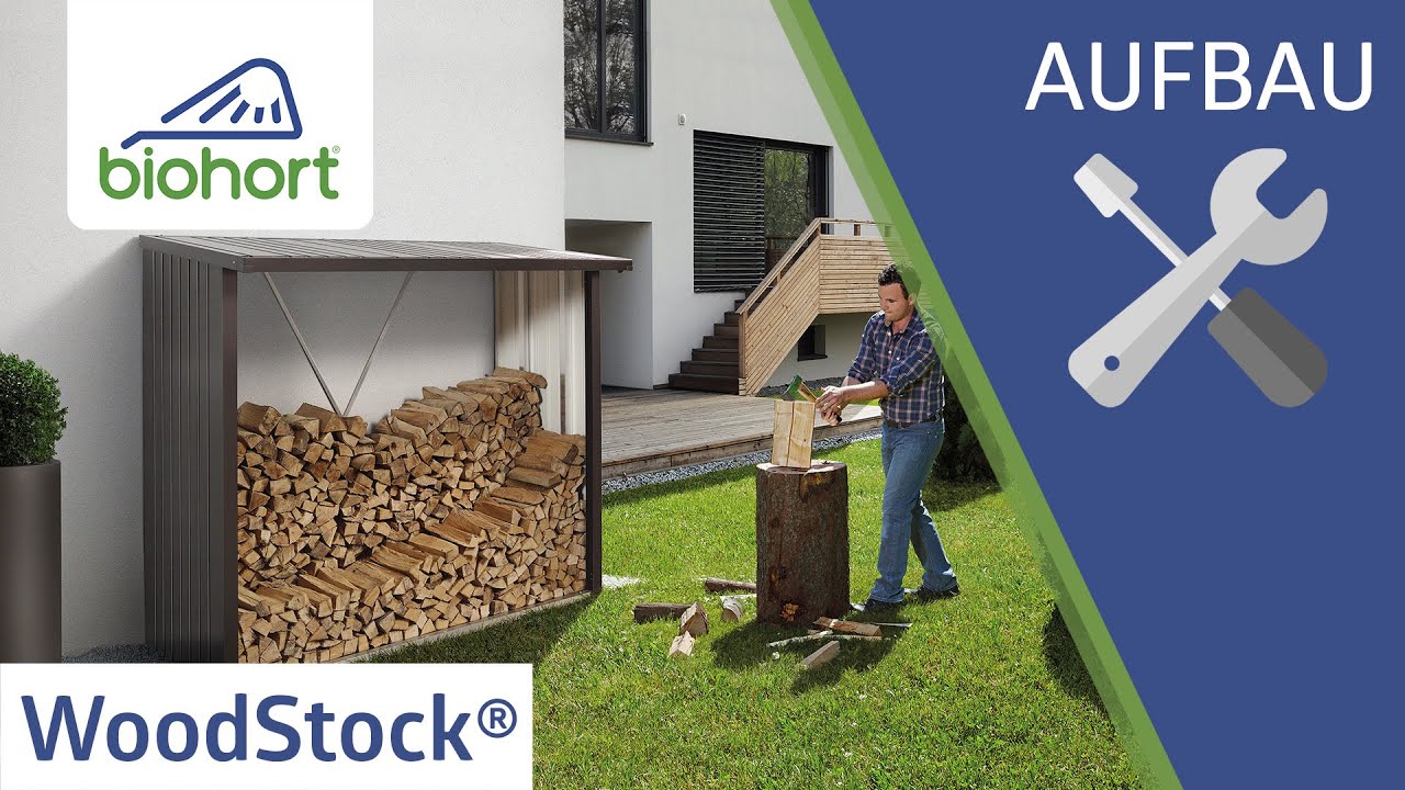 Biohort Woodstock Kaminholzlager Geräteschrank