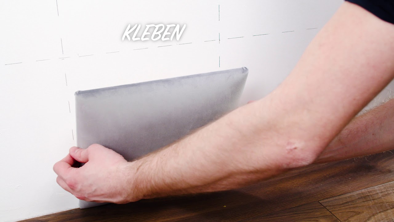 Mollis Polsterpaneel Grau  30x15 cm