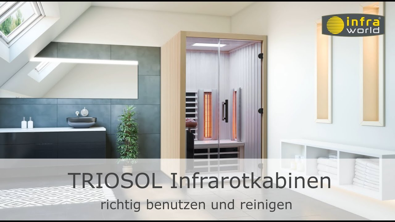 Infraworld Infrarotkabine TrioSol Glas 125 Zirbe VG inkl. 5-teiligem gratis Zubehörset