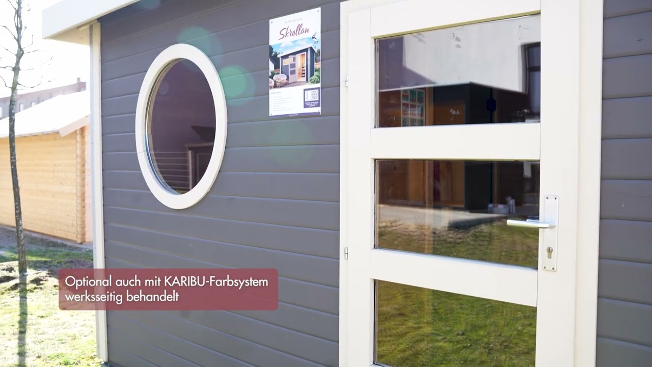 Karibu Gartensauna Saunahaus Angkor 1