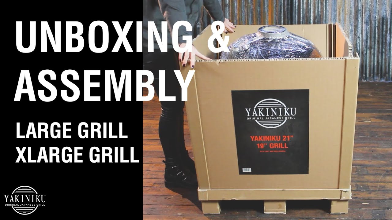 Yakiniku Kamado Keramikgrill XLARGE Set inkl. Gestell + Rollen + Seitentische