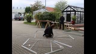 Vitavia Gewächshaus Eris 5000 inkl. 1 Dachfenster, Regenrinnen, Stahlfundamentrahmen - 5 m²