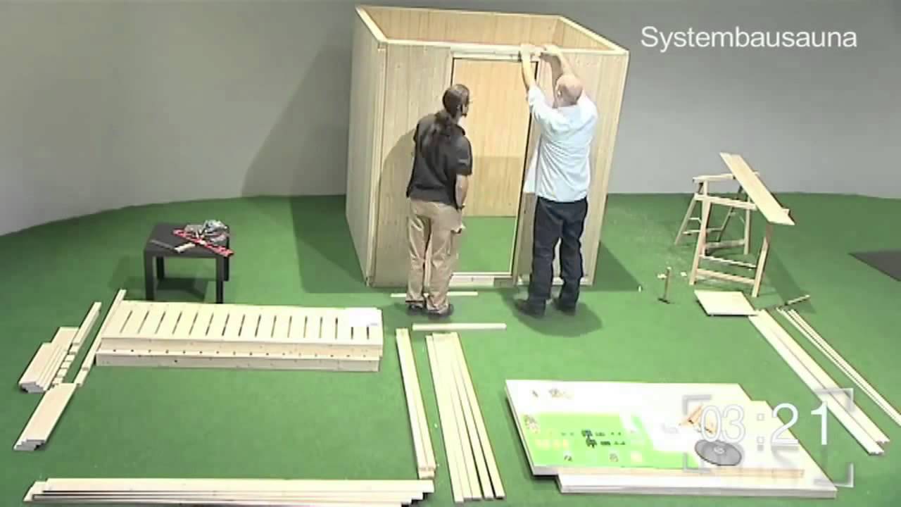 Karibu Sauna Lilja - 68 mm Systemsauna - 230 Volt Plug & Play inkl. gratis Sauna-Zubehörset im Wert von 234,94 €