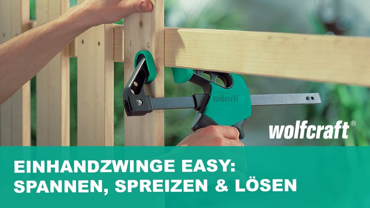 wolfcraft Einhandzwinge EHZ „Easy“, 500 mm 3023000