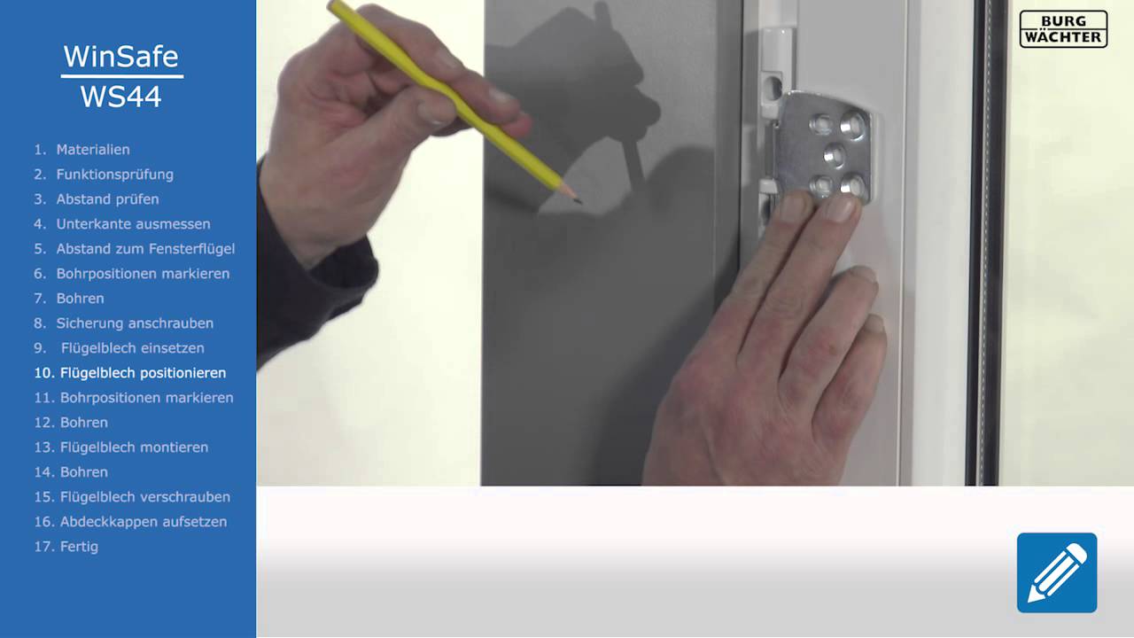 Burg Wächter Fenstersicherung Winsafe WS 44 BR SB