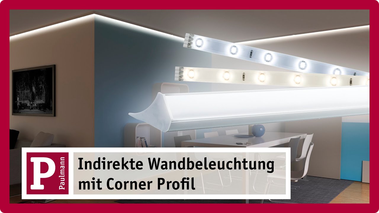 Paulmann LED Strip Profil Corner Outside Edge 2er Pack in Grau