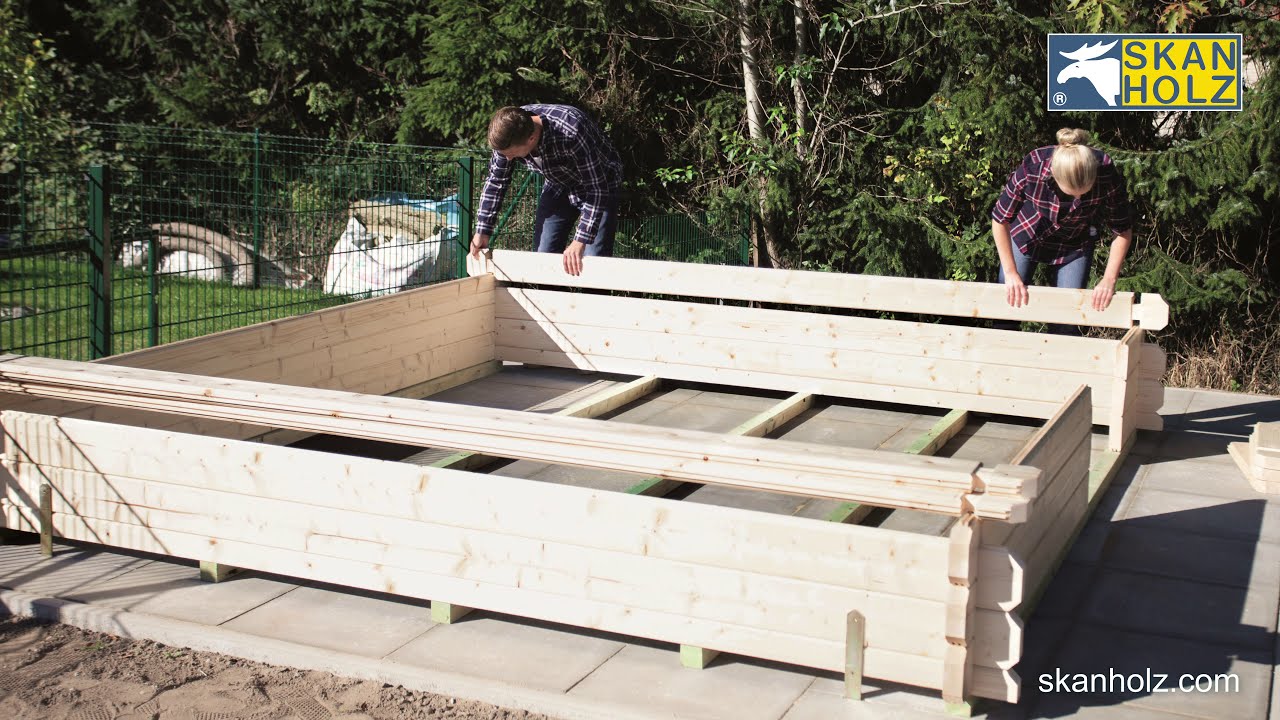 Skan Holz 45 mm Garage Holzgarage Varberg 1/2/3