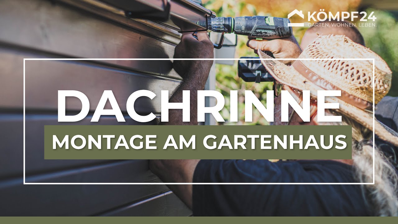 Kunststoff Dachrinnenset für Solid Gartenhaus Nancy (S8204)