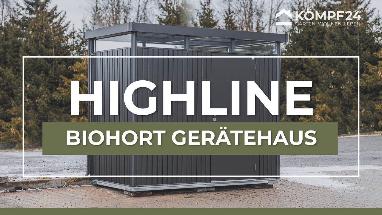 Biohort Gerätehaus HighLine mit Doppeltür