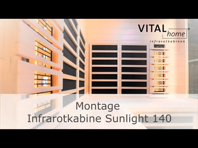 VITALhome Infrarotkabine Sunlight 140 inkl. 5-teiligem gratis Zubehörset