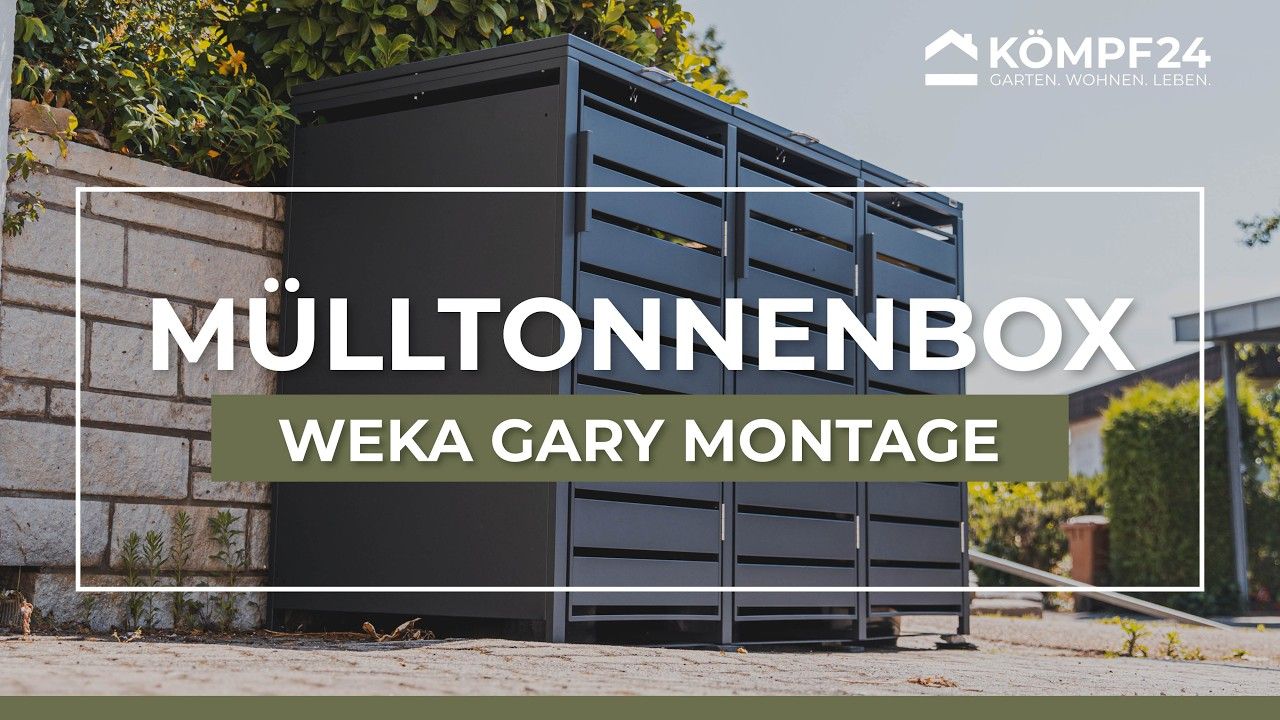 Weka Metall Mülltonnenbox Gary (für 1-4 Mülltonnen)