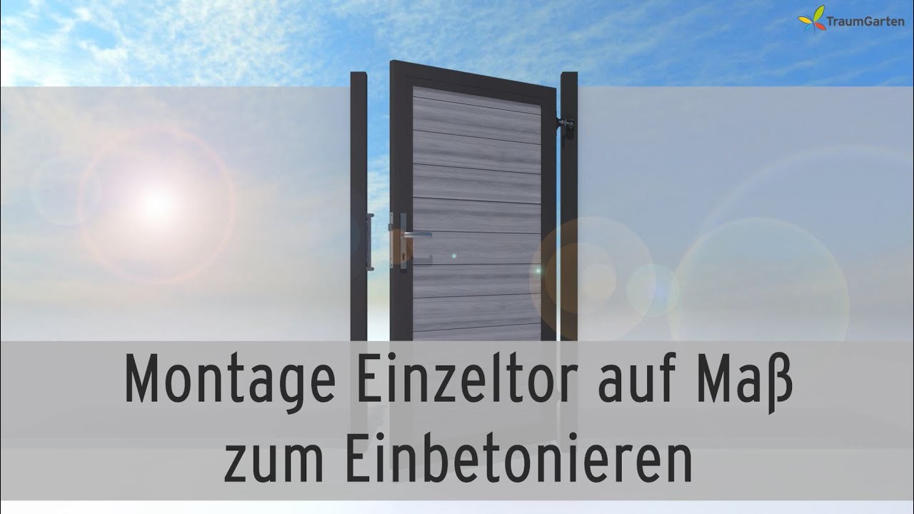 TraumGarten SYSTEM/DESIGN Alu Einzeltor auf Maß