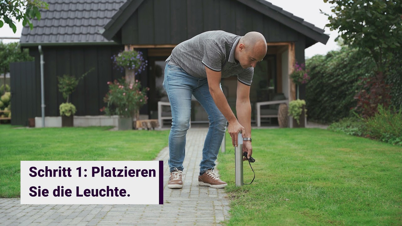 Garden Lights Sockelleuchte Lunia 3er Set